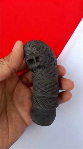 Hulu keris unik ori tanduk hitam model buto #dederkeris #ai #jawa