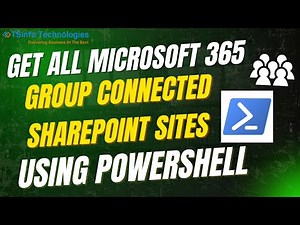 Get All Microsoft 365 Group Connected SharePoint Sites using PowerShell