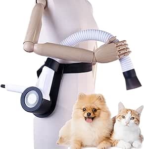 duz V3 Mobile Pet Dryer Kit: 2-in-1 Quiet Portable & Hands-Free Dryer with Holster, Stress-Free Drying for Dogs and Cats, Ideal for Professional Mobile Groomers