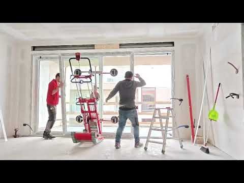 Only 2 people needed to install this sliding door! (with Skipper GL)