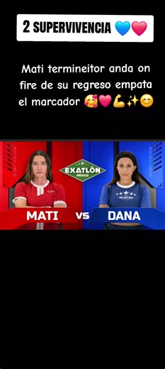 Mati Terminate Empata el Marcador en Exatlón México