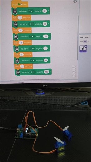 BlockDuino Controlling Multiple Servos