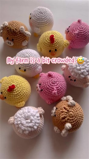 Learn How to Crochet Cute Farm Animals