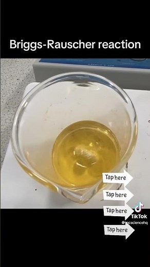 Briggs-Rauscher reaction #fun #science #fyp