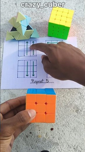 3 by 3 rubik's cube solve in magic tricks 🔥#rubikscube #ytshorts #buggati #cube #puzzle #shortsfeed