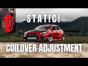Coilover Adjustment Static Fitment BCRacing Swift Springs Subaru Wrx