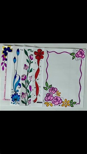 Border designs #projectworkdesigns #art #easydesign