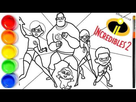 How to draw Incredibles 2 | Incredibles 2 Coloring Pages