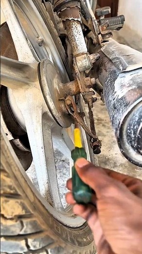 Very Useful Trick! Adjust Your Motorcycle Rear Brake Easily