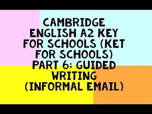 How to write informal emails for Cambridge English A2 KEY (KET for schools) exam - Party for teacher