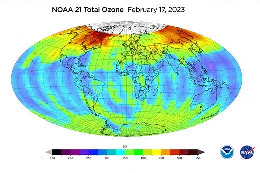 New satellite releases first images of global ozone