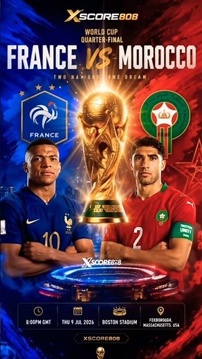 France vs. Morocco: #worldcup 2026 Quarter-final