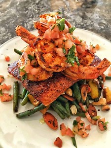 Easy Blackened Salmon & Shrimp Recipe - Kenneth Temple