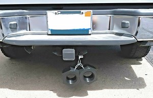 Big Truck Nuts: 5" Hex Design Rear Bumper Art - Stainless Steel Chain - Hitch, Tailgate, Reese - Etsy