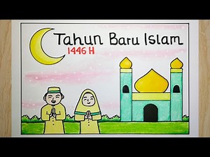Cara membuat poster tahun baru islam 2024 - POSTER 1 MUHARRAM