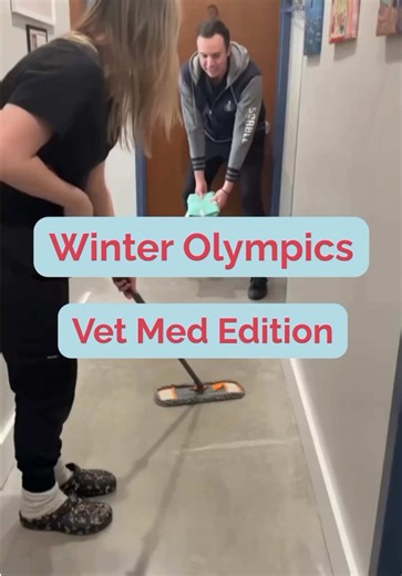 The Vet Med Winter Olympics have officially begun ❄️ We’ve been training all year for this 💪🏽🏆 #VetMedOlympics #VetOlympics #VetMedLife #VetTechLife #veterinarylife