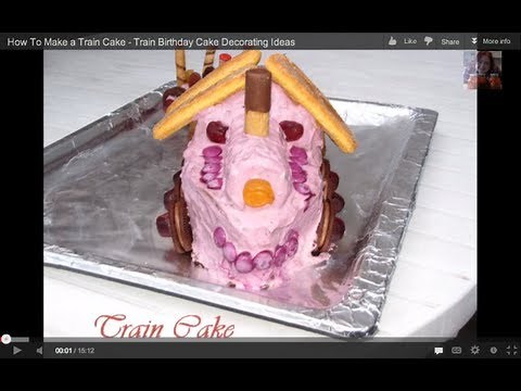 How To Make a Train Cake - Train Birthday Cake Decorating Ideas