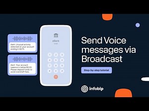 Send Voice Messages via Broadcast