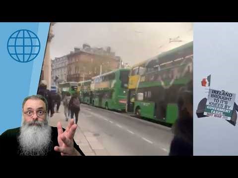 Large protests paralyze Ireland against high fuel prices due to taxes, not war.