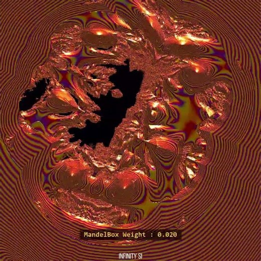 90 Parameters vs One Burning Ship… The Geometry Caught Fire 🔥📐 #fractal #burningship