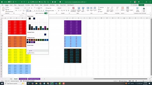 How the New Excel Color Picker Improves Your Designs