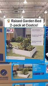 Costco Buys on Instagram: "🪴 Raised Garden Bed 2-pack at Costco! These resin garden beds are super easy to assemble and can be connected together! Grab this 2-pack for just $79.99! #costco #gardeningbed #gardeninglove"