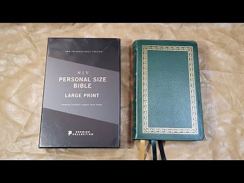 NIV Personal Size Bible Large Print Premier Collection Bible Review