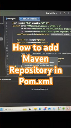 how to add maven dependency in pom.xml #tech #intellij #short #coding #programming #intellijtutorial