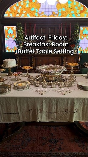 #ArtifactFriday – Breakfast Room Dining Table Holiday Party Buffet 🍽