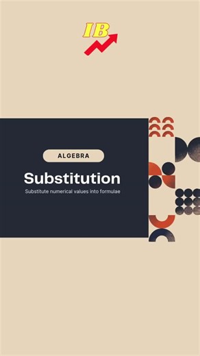 IB Maths Tutor on Instagram: "Substitution means replacing a variable with its value to simplify an expression 🔢✨ Once you understand this step, algebra becomes logical and easy! Let’s solve it step by step. #IBMaths #AlgebraSubstitution #MathsConcepts #IGCSEMaths #IBTutor #MathsReels #StudyWithMe #MathsMadeEasy"