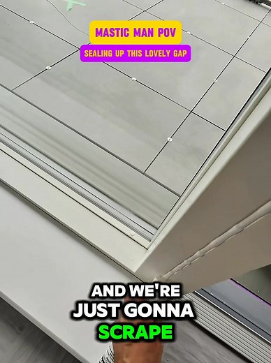 Let’s seal up this loveley gap #oddlysatisfying #masticman #Caulking #sealantapplication | MrMastic