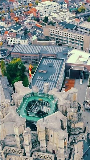 Drone Over Mechelen 🇧🇪 | Beautiful Aerial View #Shorts