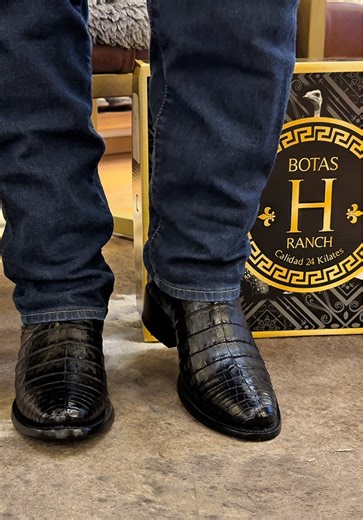 FRANCHESCO caimán negro🐊🔥 #botasvaqueras #rancho #botas | botas