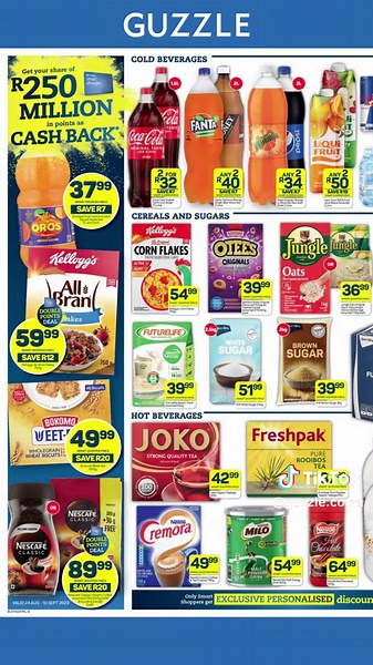 Pick n Pay : Gauteng, Free State, North West, Mpumalanga, Limpopo and Northern Cape Cash Back (24 August - 10 September 2023) #Shopping #Specials #Picknpay #picknpaysouthafrica #Payday #GuzzleSA