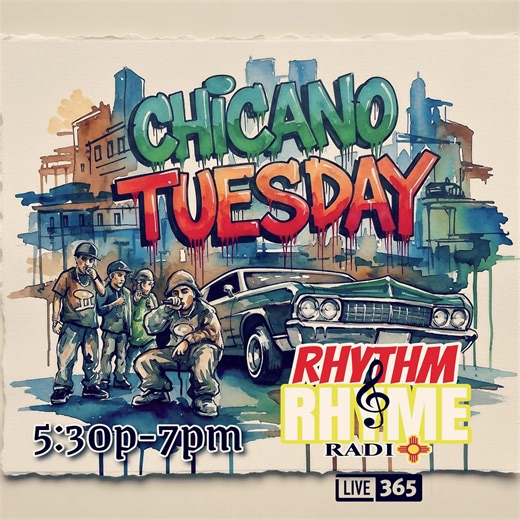 The Best Old School CHICANO Rap Hits Every Tuesday Evening! Tune in right now on your evening commute from 5p-7pm MT!