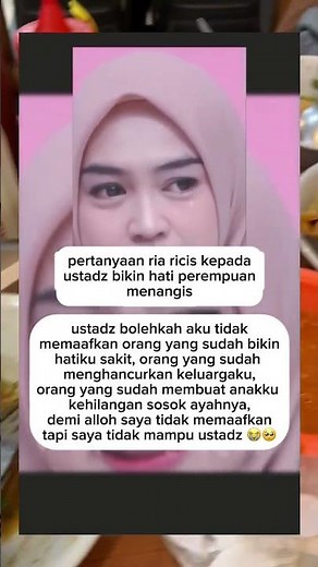 BOLEHKAH TIDAK MEMAAFKAN? 🥺 #riaricis #ryanricis #viralvideo #shorts