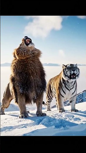 Lion & Tiger Epic Hunt 🦁🐅 | Mountain Forest Adventures | 2 Deer Chased Cinematic Wildlife