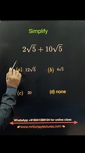 2.8K views · 18 reactions | How can solve square roots #maths #math #satmath #satexam #SATPrep #mathtutorial #exams #boardexams #mritunjaylectures #squareroots #roots | Mritunjay Lectures | Facebook
