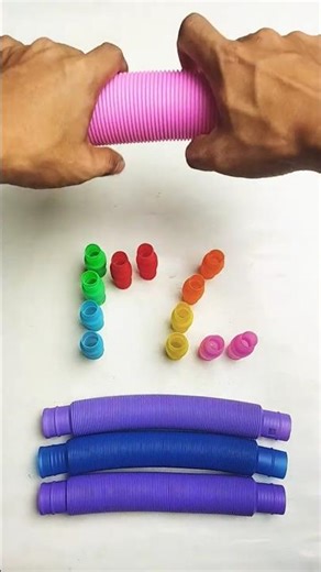 Relaxing voicing of POP Tube | diy #asmr #satisfying #poptubesound #creative #shorts #popit