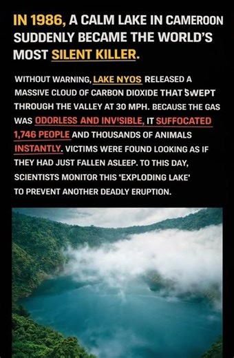 The Silent Breath of Death: The Lake Nyos Disaster #africa #shorts #historyfacts