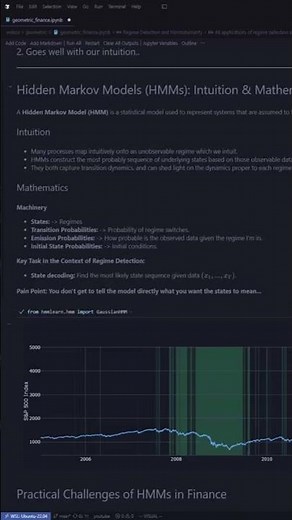 Hidden Markov Models in Quant Finance #quant #coding #finance #algotrading
