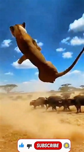 Lioness vs. Buffalo: The Most Epic Fail! 🦁😂