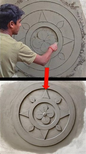 Unique Round Design 👍👌. #vairalshort #youtubeshorts Plaster.