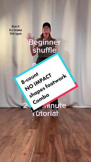 Beginner Shuffle Dance Tutorial: 8-Count No Impact Shapes Combo