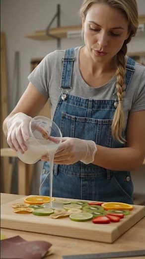 DIY Resin Fruit Cutting Board | Epoxy Resin Art Kitchen Craft | Step-by-Step