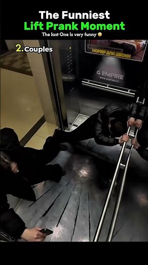 These people got PRANKED in the elevator 😂 #prank #funny #scare