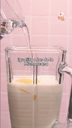 Creamy mango water, just like La Michoacana's. 😋