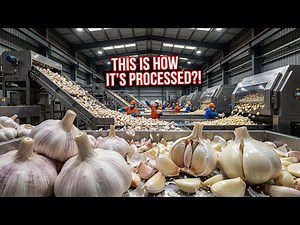 Inside a Modern Factory: The High-Speed Garlic Processing Line