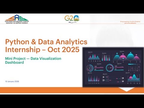 Python & Data Analytics Internship | Session 30: Mini Project – Data Visualization Dashboard | SASF
