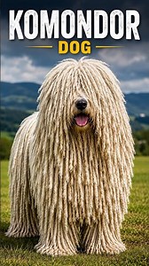 Is This a Dog or a Walking Mop? 😱 | The Unique Truth About the Komondor Dog #Komondor #KomondorDog